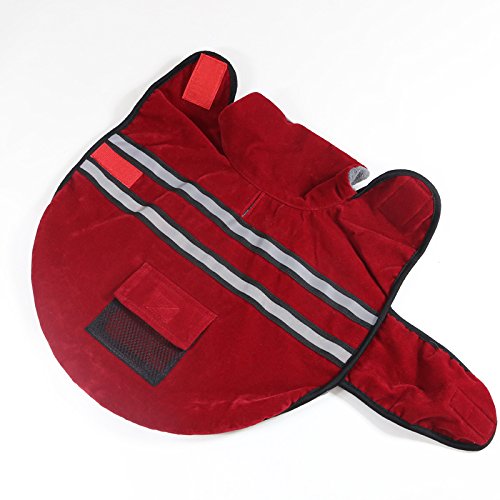 [Australia] - OCSOSO O&C Pet Dog Reflective Vest Dog Warm Coat Jacket 3colors 5 Sizes. XXL Red 