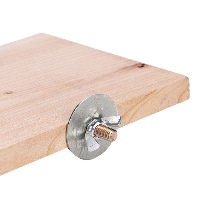 Hamster Platform Rectangle Natural Wood Stand Platform Pet Pedal Board Cage Chew Toy Small Animals Habitat Decor for Mouse Chinchilla Chipmunk Rat - PawsPlanet Australia