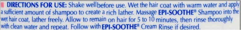 Virbac Epi-Soothe Pet Shampoo for Dogs, Cats & Horses (8 oz) 16 oz - PawsPlanet Australia