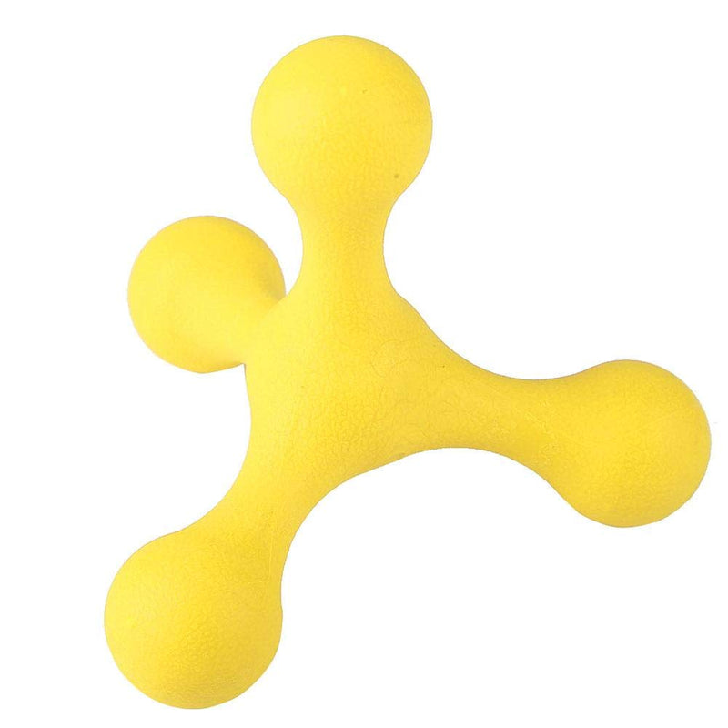 Dogs Chew Toys Pet Dogs Rubber Toy Chew Toys Tug Of War Ball Toys Durable Puppy Teething Toys Small Dog Teeth Cleaning Toys(Yellow) Yellow - PawsPlanet Australia