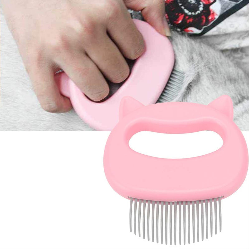 Cat brush, 2 pieces cat comb, cat brush long hair, brush dog short hair, massage comb for pet cats, massage comb pet, brush for removing loose hair, grooming cleaning (pink) 2 pieces pink - PawsPlanet Australia