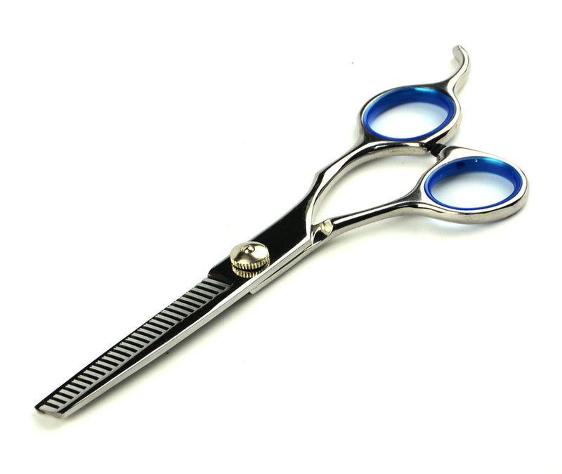 [Australia] - LILYS PET Professional PET Dog Grooming Scissors Suit,RED/Blue Ring, Cutting&Curved&Thinning Shears Blue Ring 7.0" 