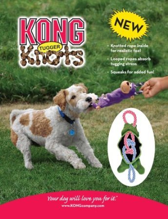 KONG - Tugger Knots Monkey - Tug of War Dog Toy, Minimal Stuffing and Looped Ropes for added Strength - For Small/Medium Dogs - PawsPlanet Australia