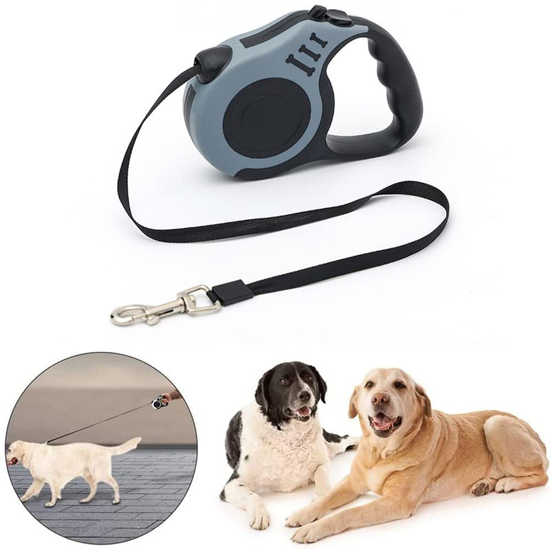 5 m retractable dog leash, dog retractable leash for large dogs, retractable dog leash for small medium-sized dogs, dog leash strap retractable leash, with garbage box and garbage bag, non-slip handle, for dogs up to 20 kg - PawsPlanet Australia