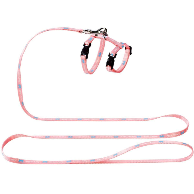 HUNTER Sweet Kitty Cat Harness Nylon Cat Lead Harness Pink - PawsPlanet Australia