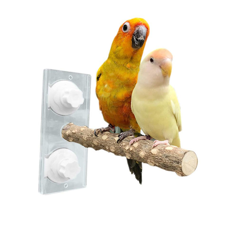 Bird Shower Perche Standing Rack with Suction Cup Bird Perch Window Wall Outdoor Travel for Pet Bird Parrot Cockatoo African Greys Parakeet Bath Perching Toy - PawsPlanet Australia