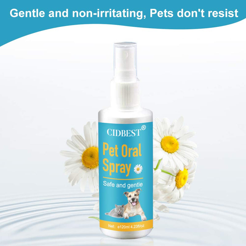 CIDBEST Dog Breath Freshener Spray, Pet Water Additive, Teeth & Gum Spray for Dogs ＆Cats, Dog Dental Care for Bad Pet Breath-Oral Mouth Care, No Brushing, Easy to Apply - PawsPlanet Australia