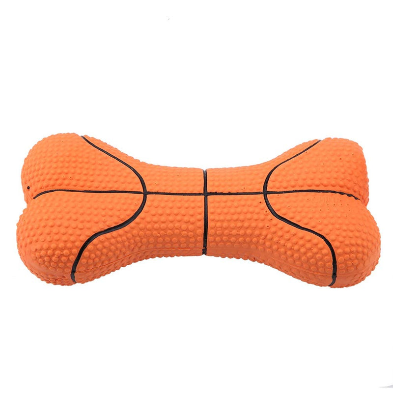 Rodipu Dog Squeaky Toy, Dura Play Bone Dog Toy, Bite-Resistant for Fetching And Tossing Games Pets(basketball) - PawsPlanet Australia