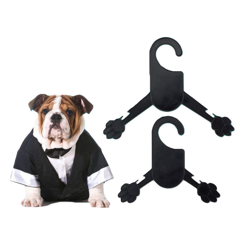 [Australia] - NACOCO Pink Plastic Dog Puppy Pet Clothes Rack Hanger S Black 