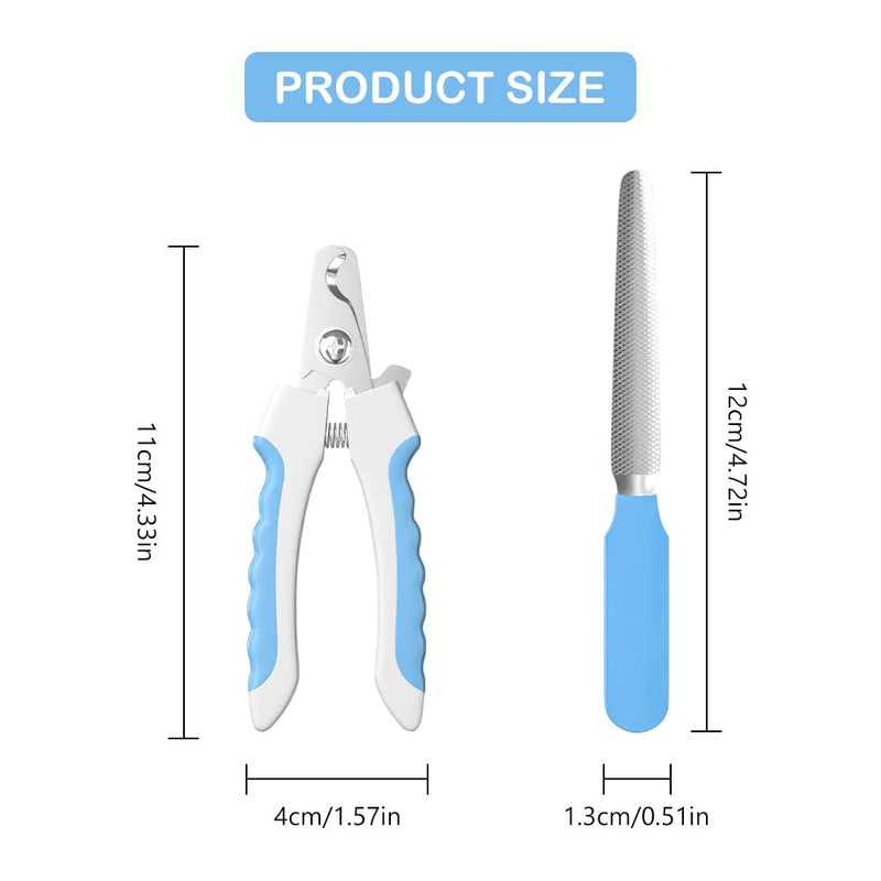QEEROYO Pet Nail Clippers and Nail File, Pet Nail Clippers, Dog Claw Scissors, Dog Claw Clippers, Dog Nail Clippers, Professional Pet Trimmer, Pet Claw Scissors for Dogs - PawsPlanet Australia