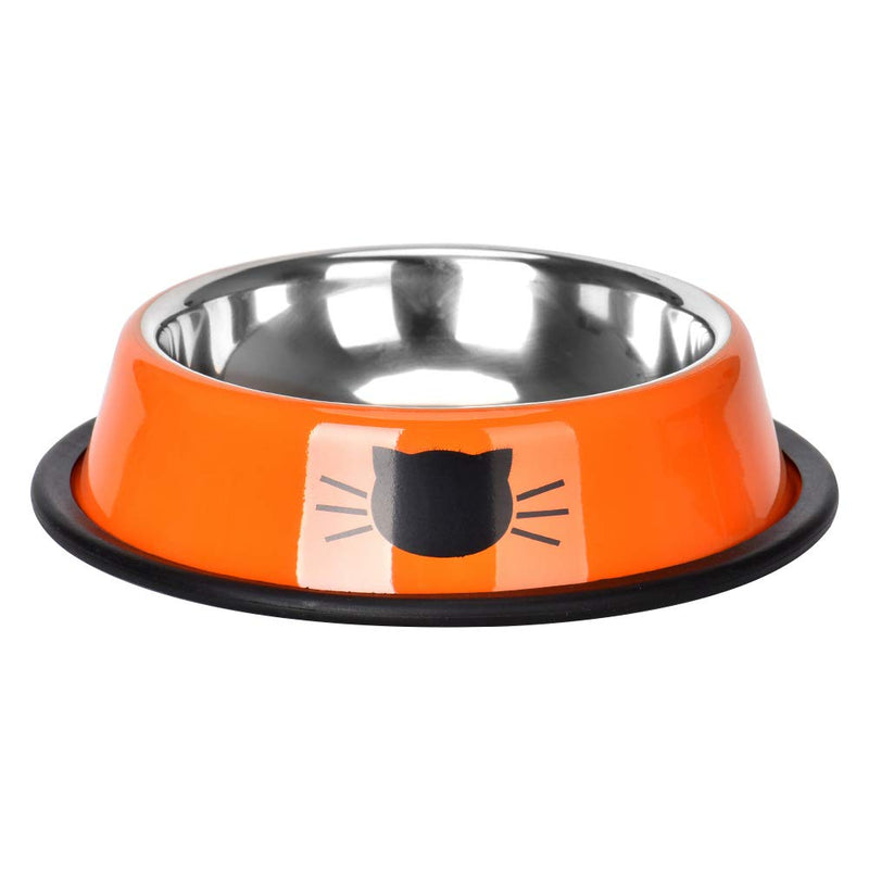 Queta 3 Piece Cat Food Bowl, Stainless Steel Cat Bowl Set Feeding Bowl Cat Food Bowl Water Feeding Bowl with a Bowl Mat 3 x feeding bowls - PawsPlanet Australia