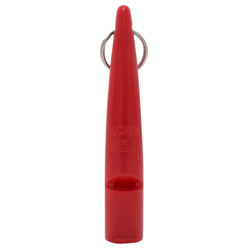 ACME Dog Whistle No. 210.5 + Whistle Band Included, Original from England, Ideal for Dog Training, Robust Material, Standard Frequency is Loud and Wide-Reaching (Carmine Red) - PawsPlanet Australia