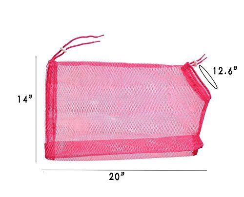 [Australia] - TECH-P Creative Life Adjustable Multifunctional Polyester Cat Washing Shower Mesh Bags Pet Nail Trimming Bags-Pink 