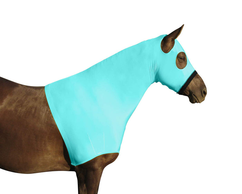 [Australia] - Derby Originals Comfort Stretch Lycra Sleazy Horse Hood - One Year Limited Manufacturer's Warranty Large (72-78") Caribbean Blue 