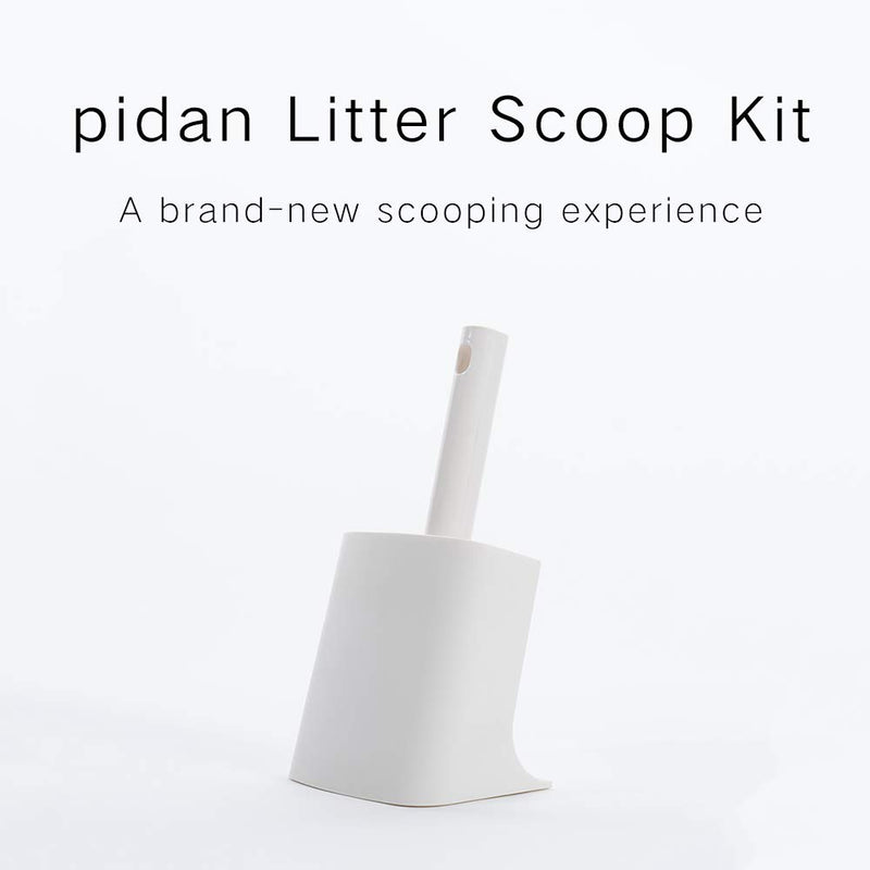 pidan Cat Litter Scoop with Stand Cat Scooper with Holder and Caddy Solid and Durable Eco-Friendly Material, Easy to Clean Ergonomic Design - PawsPlanet Australia