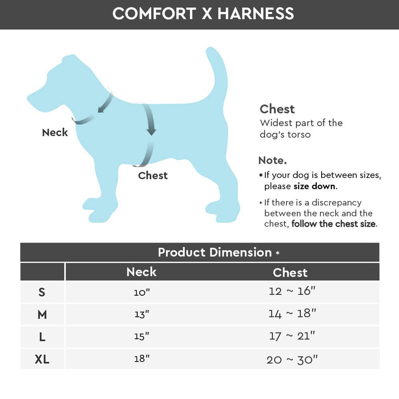 [Australia] - Gooby - Comfort X Head-in Harness, Small Dog Harness with Patented Choke Free X Frame Medium (9-15 lbs) Blue 