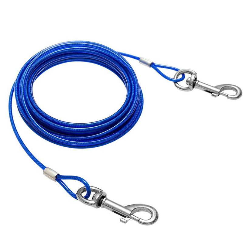 Cable leash for dogs, 15ft mooring peg for dogs, mooring peg with leash, tie out cable for camping, for yard and camping, pet leash for medium to large dogs - PawsPlanet Australia