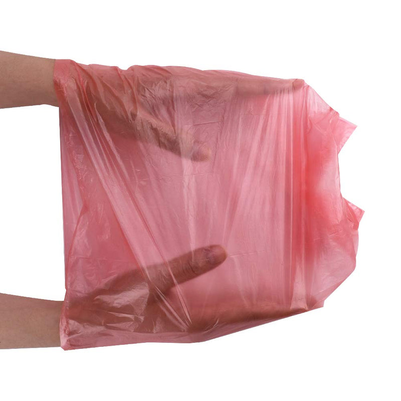 [Australia] - HaoDeng Poop Bag Dispenser - Includes 1 Roll (15 Bags) - Large, Earth-Friendly, Leak-Proof Pet Waste Bags Pink 