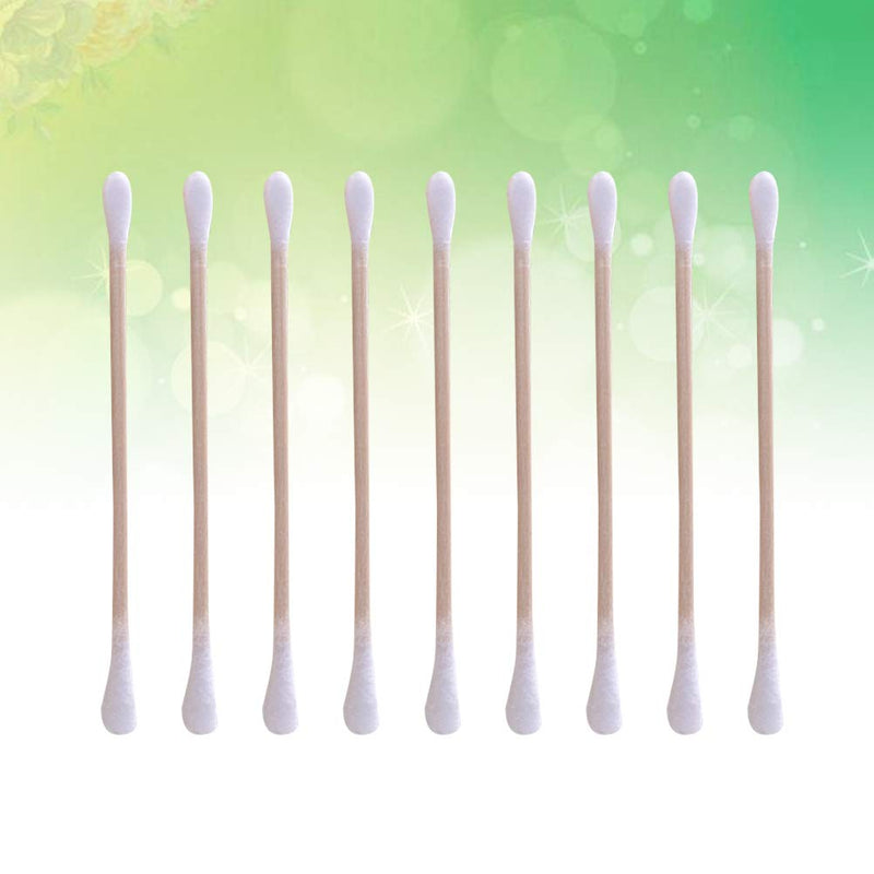 POPETPOP 160pcs Cotton Buds Long Wooden Handle Cotton Swabs Applicator Double Tip for Pets Dogs Cats Ear Care Cleaning - PawsPlanet Australia