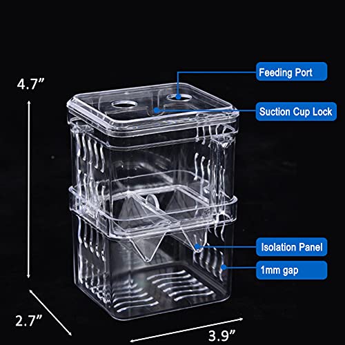 Qguai Fish Breeding Box Tank Aquarium Hatchery Incubator Isolation Box for Baby Shrimp Guppy Fry - PawsPlanet Australia