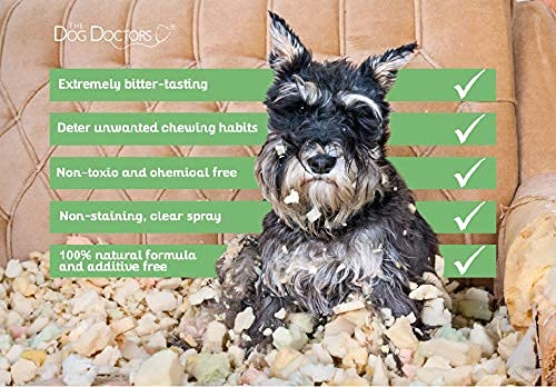 The Dog Doctors Anti Chew Puppy Spray - Ideal Puppy Training Spray Deterrent Which Taste Bitter And Acts As A Repellent That Stops Unwanted Chewing Habits - PawsPlanet Australia