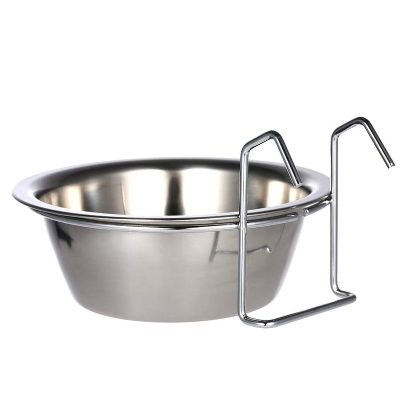 [Australia] - Top-spring Hanging Stainless Steel Pet Bowl Dog and Cat Bird cage Hanging Bowl S 