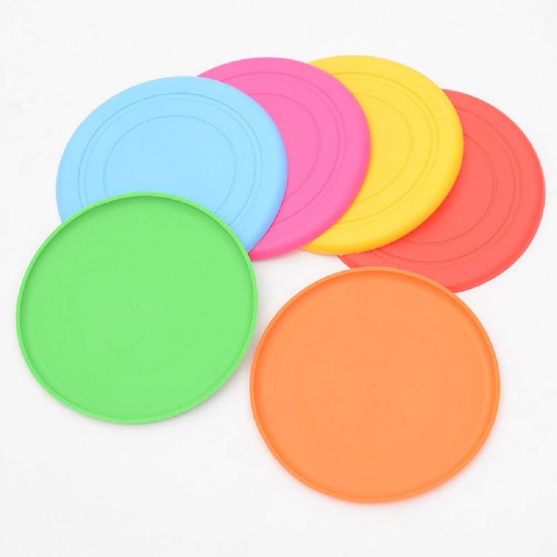 AIWENXIE Dog Flying DiscsTraining Toys -Soft Flying Discs- Silicone Flying Discs 6 Pack- Flying Discs Game - PawsPlanet Australia