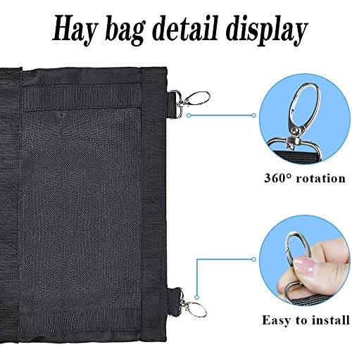 [Australia] - Guinea Pig Hay Bag, Rabbit Hay Feeder, Hay Bag Hanging Feeder Sack for Rabbit Guinea Pig Chinchilla Hamsters Small Animals, Pet Essential Feeder Storage Bag L:11 X 19 X 1.57 INCH 