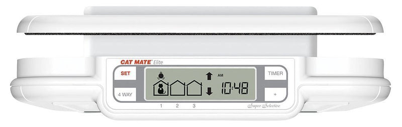Cat Mate Elite I.D. Disc Cat Flap with Timer Control - White - PawsPlanet Australia