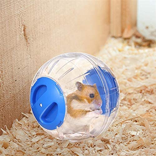 New Cute Hamster Running Ball 4.72 Inches, Crystal Ball for Hamsters,Small Silent Exercise Wheel, Small Animals Cage Accessories ,Small Animal Pet Toys Ball ,Mouse Ball Blue - PawsPlanet Australia