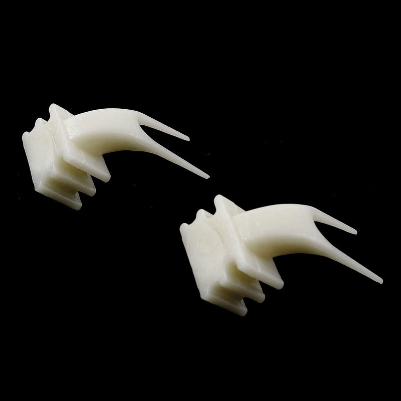 Bird Feeding Fork ZRM&E 10pcs White Plastic Fruit Snacks Fork for Parrots Pet Bird Supplies 2 Slots Food Holder Feeding on Cage Pet Feeder Tool - PawsPlanet Australia