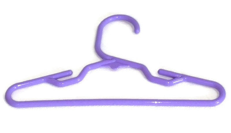 Pet Apparel Hangers Set of 12 Measures 7 1/4 Inch Wide Will Fit Over 1"1/8 Rod Great for Small Dog Clothing Beautiful Lavender - PawsPlanet Australia