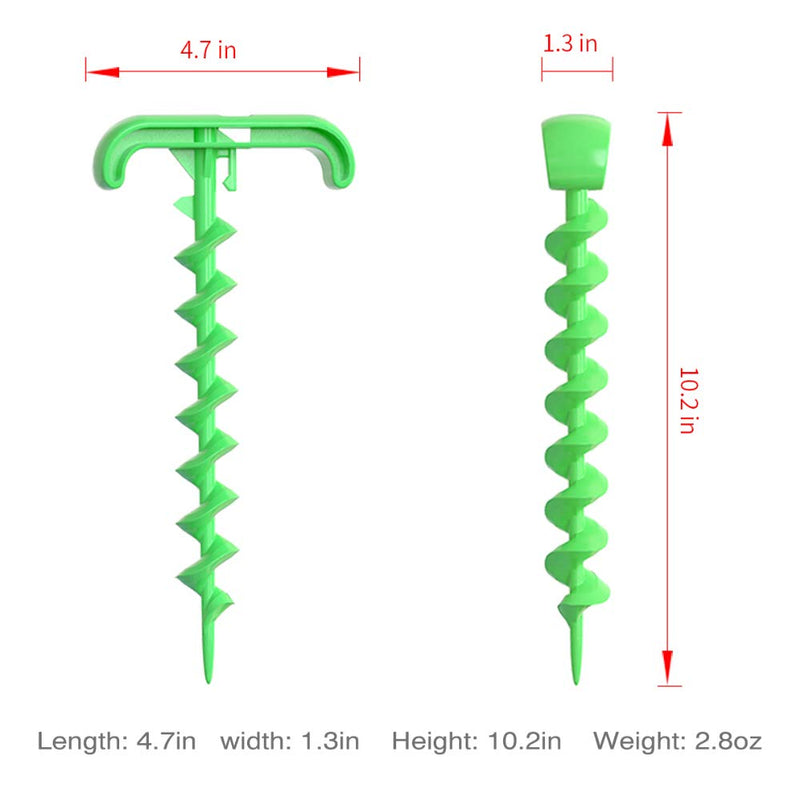 [Australia] - AmazeFan Dog Stake Tie Out Cable and Pet Dog Chew Toy Set,Spiral Anchor Stake with Dog Stake Tie Out Cable and Toy Pet Molar Bite Toy for Small Medium Large Dogs Up to 120 lbs in Outdoor and Yard Green 