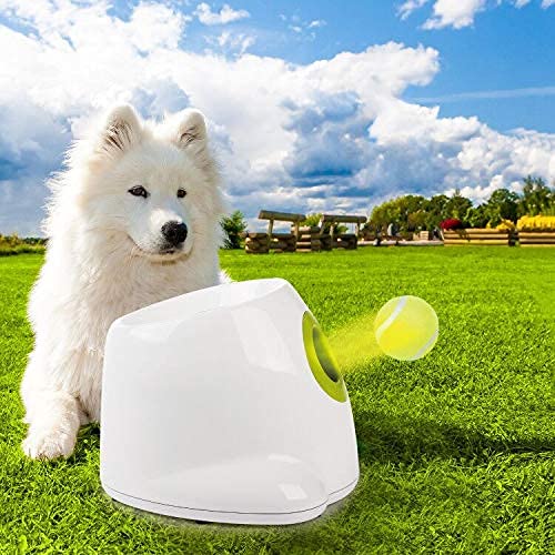 Pet Automatic Ball Launcher Dog Tennis Ball Throwing Machine Automatic Dog Tennis Ball Thrower 3PCS x 1.85" Mini Tennis Balls Included for Small Dogs New Small Size - PawsPlanet Australia