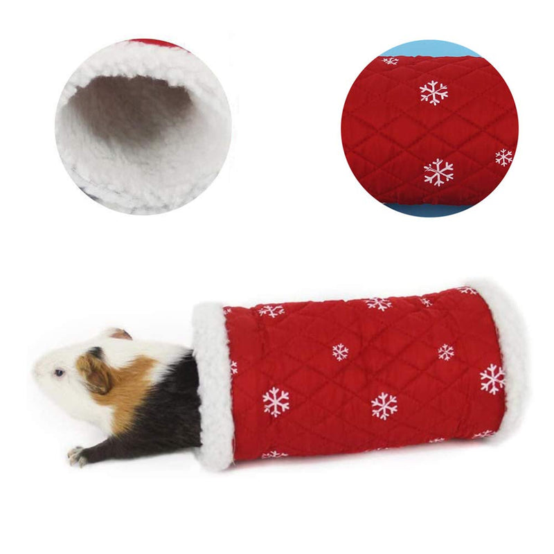 LING Guinea Pig Tunnel - Hamster Tunnel Toy Small Animal Play Tunnel,2-Way Warm Bed Pet Toy Tunnel for Hamster, Guinea Pig, Chinchillas, Mice, Rats - PawsPlanet Australia