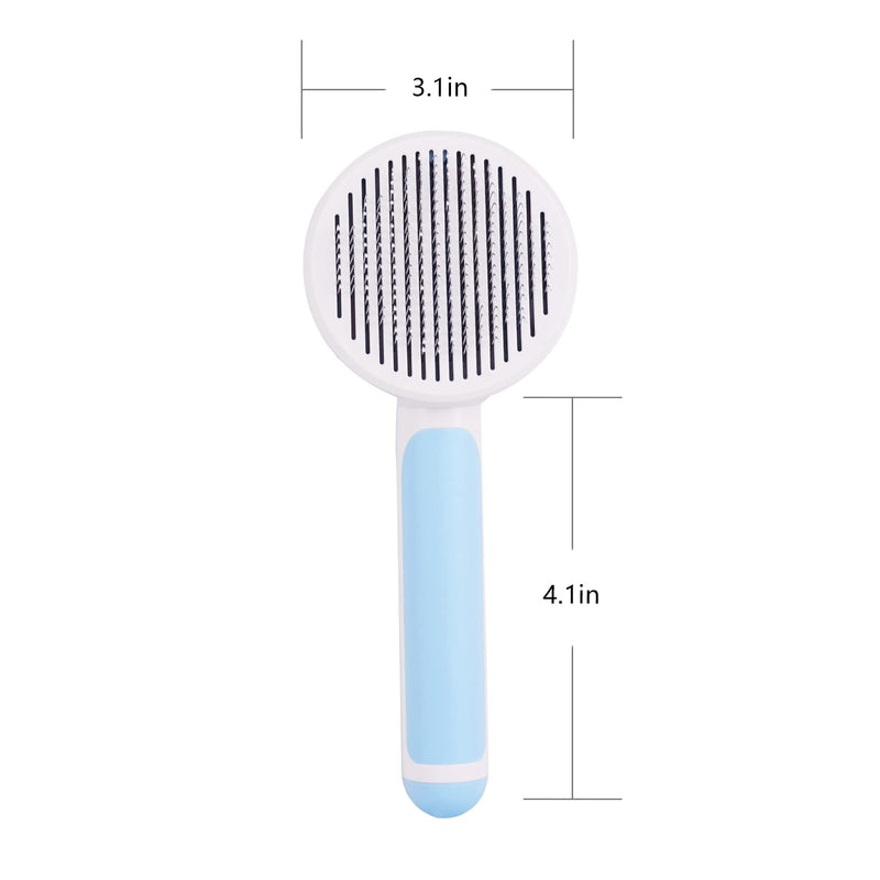 Strong Wind Self Cleaning Pet Grooming Brush, Deshedding Tools for Dogs & Cats Effectively Reduces Shedding by up to 95%, Gentle Pet Shedding Tools Blue - PawsPlanet Australia