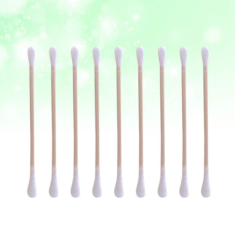 POPETPOP 160pcs Cotton Buds Long Wooden Handle Cotton Swabs Applicator Double Tip for Pets Dogs Cats Ear Care Cleaning - PawsPlanet Australia