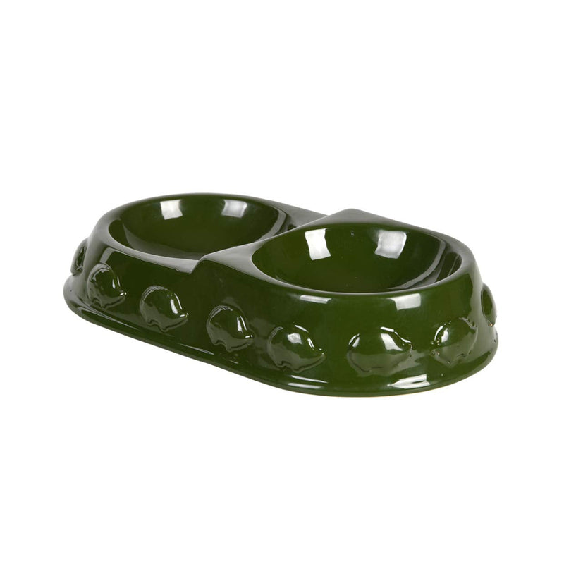 MAISONICA Green Hedgehog Feeding/Drinking Bowl Dish Garden Wildlife - PawsPlanet Australia