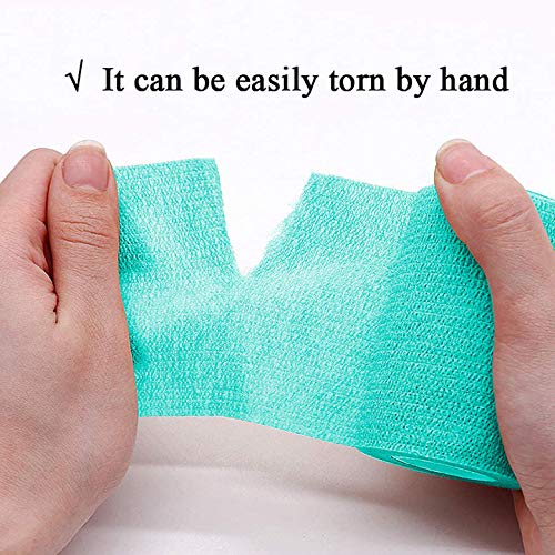 kathson 2“ × 8 ”Vet Wrap Tape Veterinarian Self Adhesive No Chew Bandage Wound Dressing Medical Bandage Gauze for Animals Pets Dogs Cats Horses Ear Feet Paw Tail Injury - PawsPlanet Australia