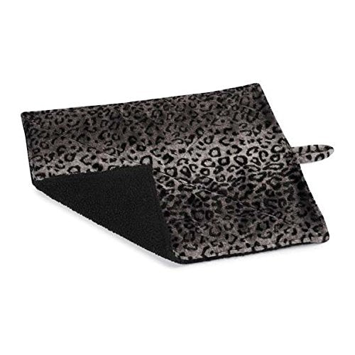 [Australia] - Quality Thermal Cat Mat and Free Cat Toy (Assorted Colors) (1, 2, 3, or 4 Mats) Cozy Self Heating Warming Kitty Kitten Puppy Small Dog Bed, Reversible Washable Pad, No Electricity 1 Mat Gray Leopard 