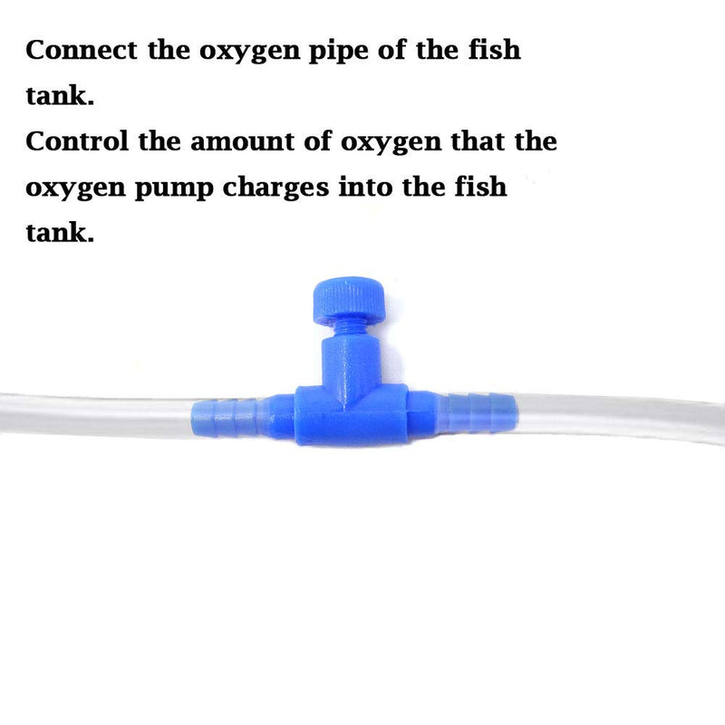 [Australia] - HONBAY 12PCS Plastic Blue Fish Tank Air Pump Control Valves Aquarium Air Valve Connector 