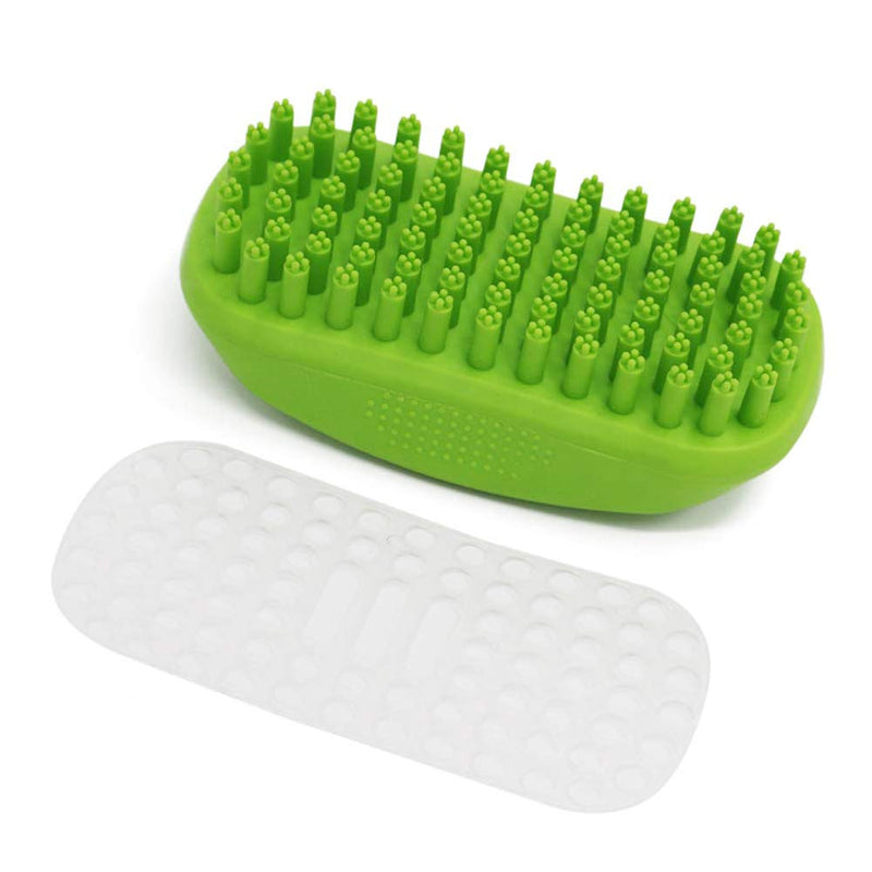 [Australia] - Metopets Dog Bath Brush, Great Pet Bathing Tool Washing Shower Grooming Brush for Shampooing Dogs & Cats, Soft Rubber Bristles Give Pet Gentle Massage 