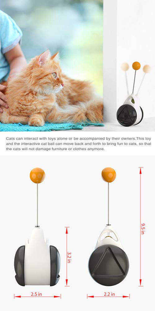 emlstyle Cat Toy Chaser, Balanced Cat Chasing Toy (1 Pack) 1 Pack - PawsPlanet Australia