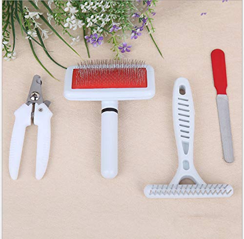 [Australia] - ORSHIS Grooming Pet Set 4 in 1 Professional Pet Grooming Kit,Grooming Tools Cats Dogs Nail Clippers Professional 