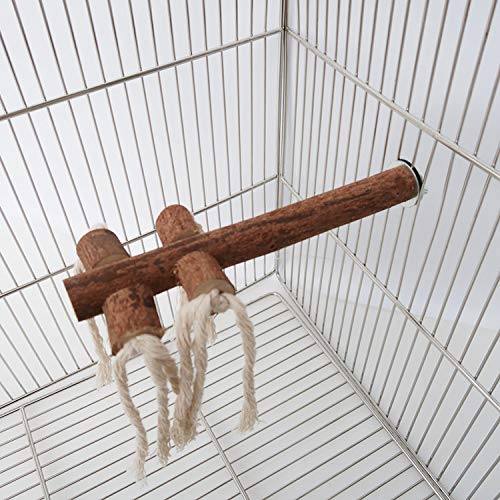 [Australia] - Hamiledyi Bird Perch, Parrot Natural Wood Branches Nail Perch, Bird Stand Toy for Small Medium Birds Cockatiel Parakeet Conure Cage Accessory 