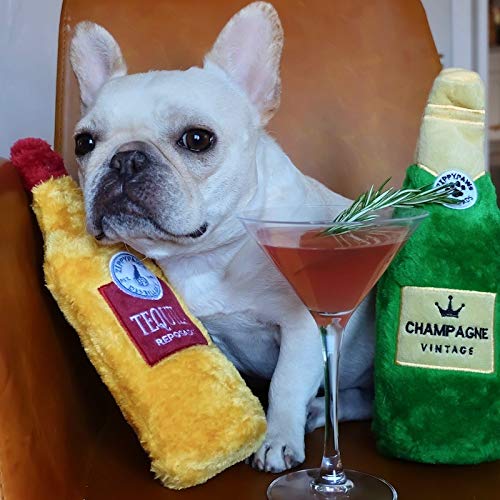 [Australia] - ZippyPaws - Happy Hour Crusherz Drink Themed Crunchy Water Bottle Dog Toy Champagne 