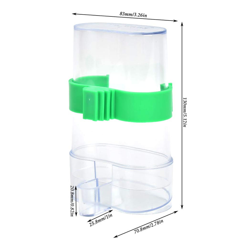 "N/A" 2 Pcs Birds Automatic Water Dispenser Bird Feeder Automatic Drinker Waterer, Bird Cage Feeder Clip Hanging in Birds Cage for Parrots Automatic Drinker Waterer, Bottle Drinker Container Waterer - PawsPlanet Australia