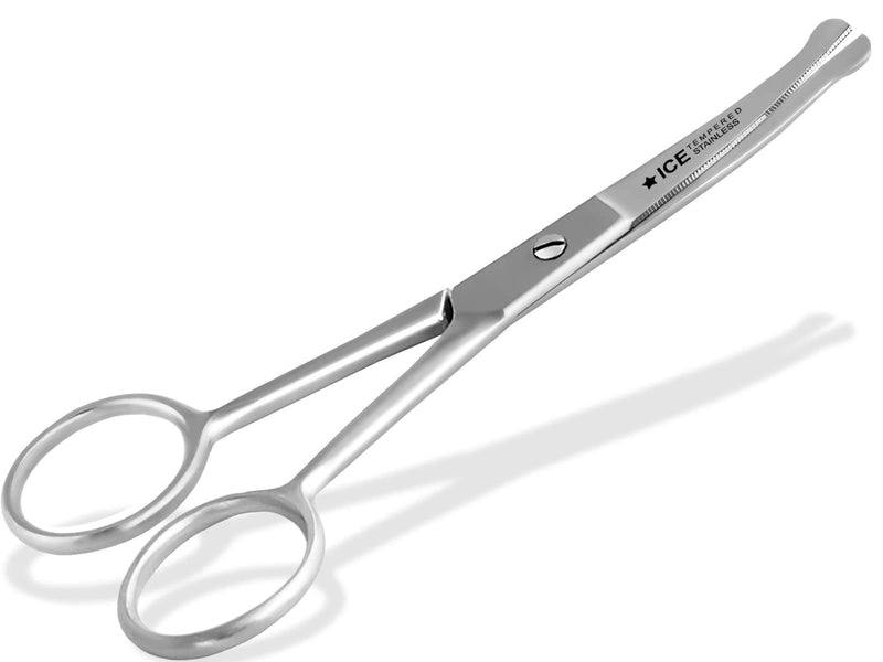Exclusive fur scissors, paw scissors, curved hair scissors, dog hair scissors (11.5 cm) 11.5 cm - PawsPlanet Australia