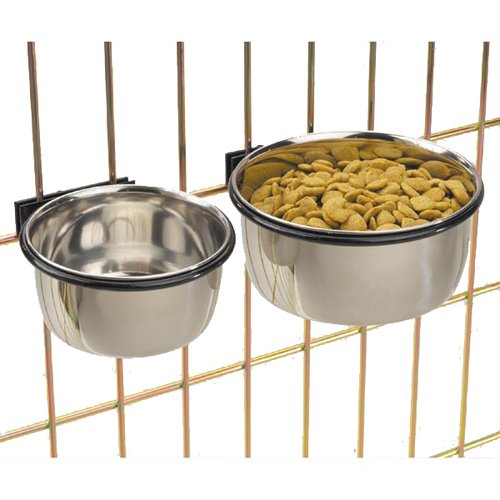 [Australia] - Pro Select Stainless Steel Coop Cups — Versatile Coop Cups for Pet and Animal Cages 16-Ounce 