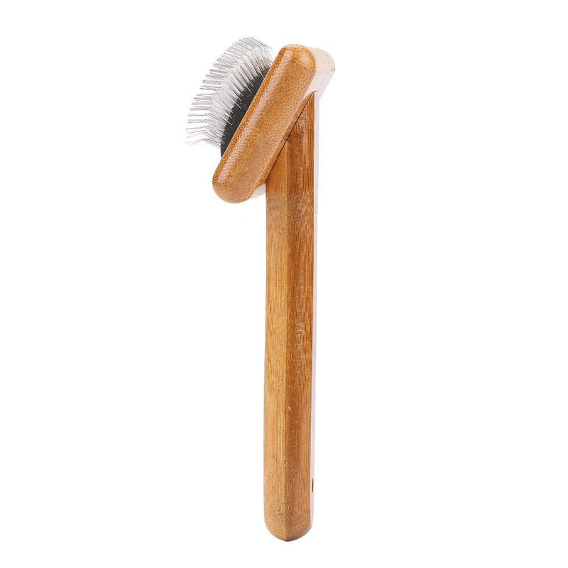 [Australia] - Dog Shedding Comb Bamboo Slicker Dog Cat Grooming Brush Massage and Stimulate Healthy Comb for Dogs, Cats with Short or Long Hair #1 